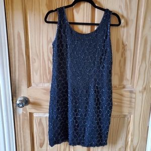 Sequined Little Black Dress